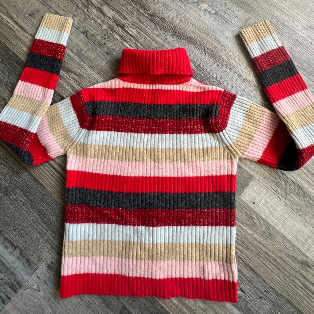 Vintage Tommy Hilfiger Striped Turtleneck Sweater ( wool ) - Picture 2 of 6